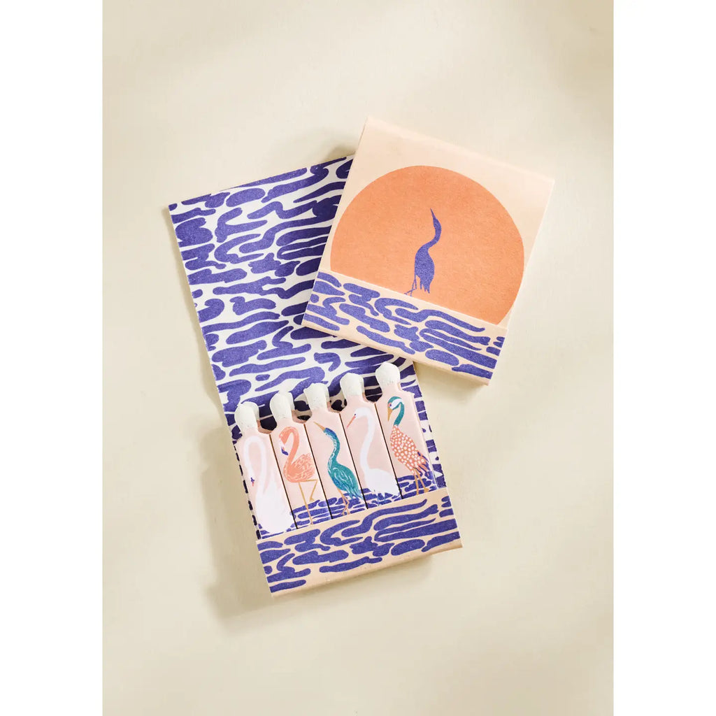 Bird matches at sunset