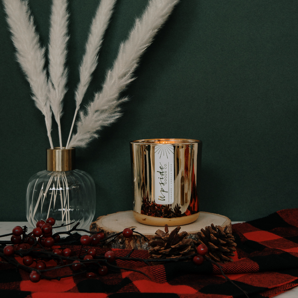Cinnamon + Vanilla Spice |  Limited Edition Holiday Candle at Upside Goods Co. 