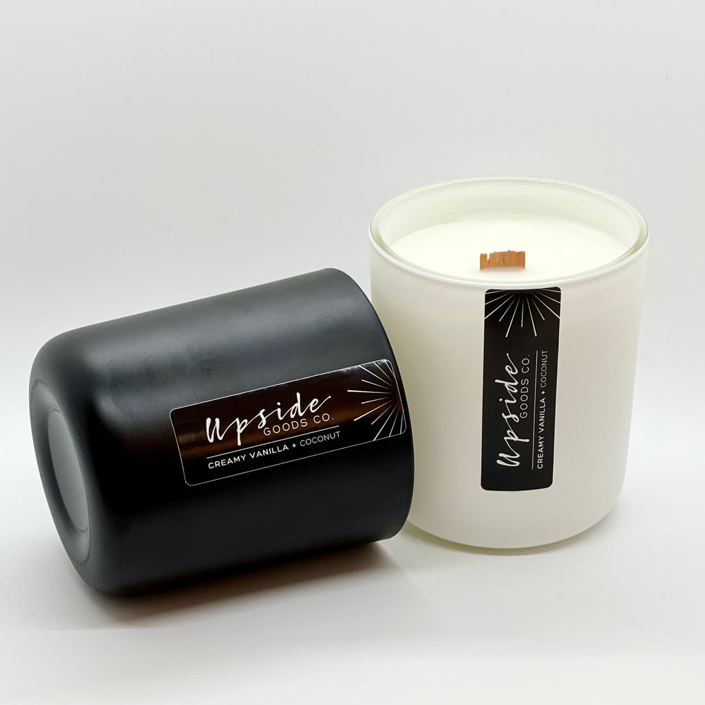 Creamy Vanilla + Coconut Candle | Upside Goods Co. 