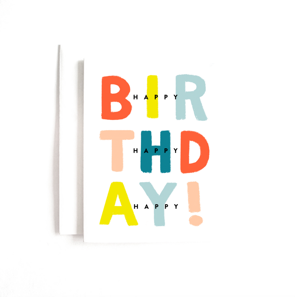 Happy Birthday Greeting Card | Upside Goods Co. 